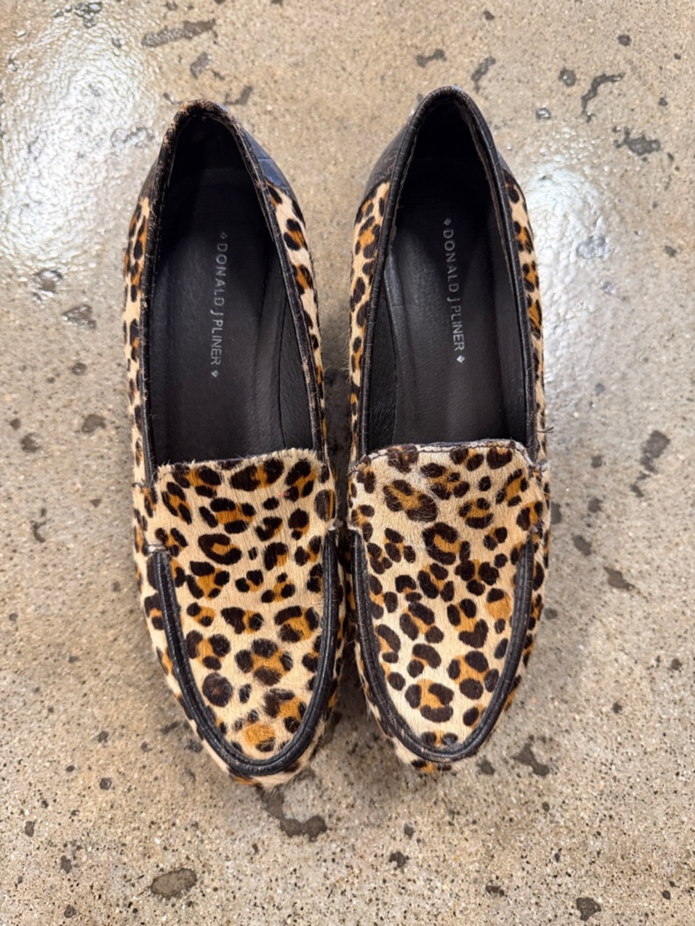 Donald J. Pliner Leopard Print Loafers